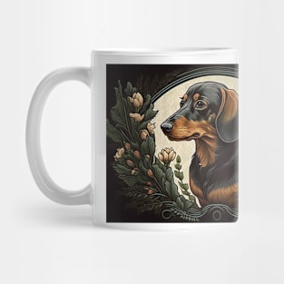 Dachshund - Art Nouveau Style Mug